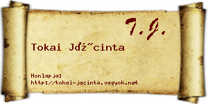Tokai Jácinta névjegykártya
